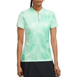 NEW Nike Women's Dri-FIT Victory Printed Golf Polo Shirt Green Size XS Move to Z